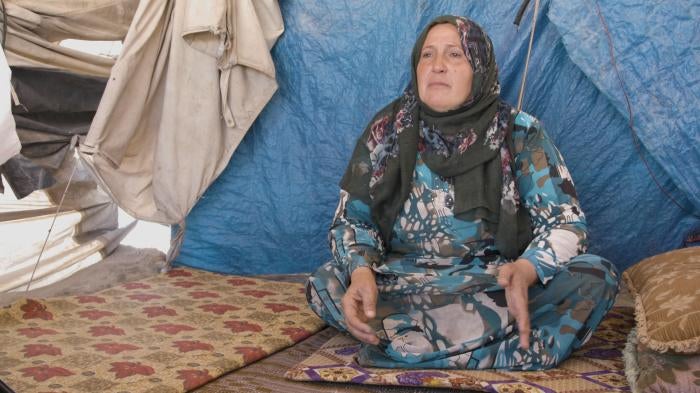 Syrian mother who's son was kidnapped by ISIS