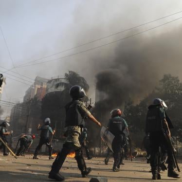 Police clash with Bangladesh Nationalist Party supporters who are protesting for a fair election, Dhaka, Bangladesh, October 28, 2023.