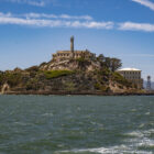 View of Alcatraz, approaching by ferry