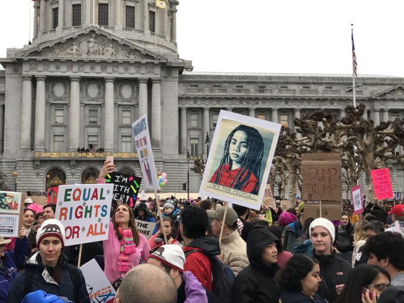 Women's March, 2017, in San Francisco.