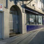 A "For Rent" sign is taped above a doorway in San Francisco's Mission District, next to a retailer. San Franciscans in need of rent relief could get a reprieve if a law proposed March 24 passes -- but only if they act fast.