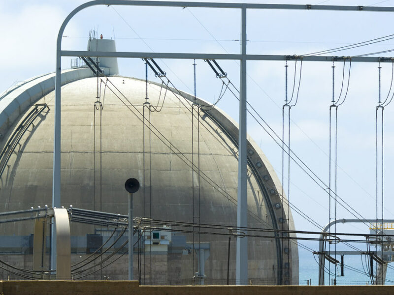 One of the containment domes at San Onofre nuclear power plant in San Diego.